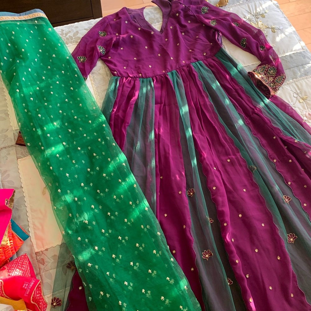 Custom made NEW Indian Gown with dupata.